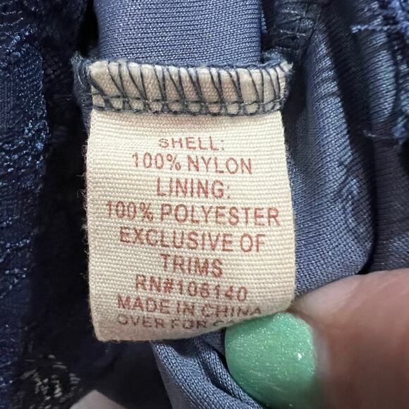 Altar'd State Size Small Navy Lace Mini Dress Fully Lined Prom Formal Sorority - Picture 6 of 8